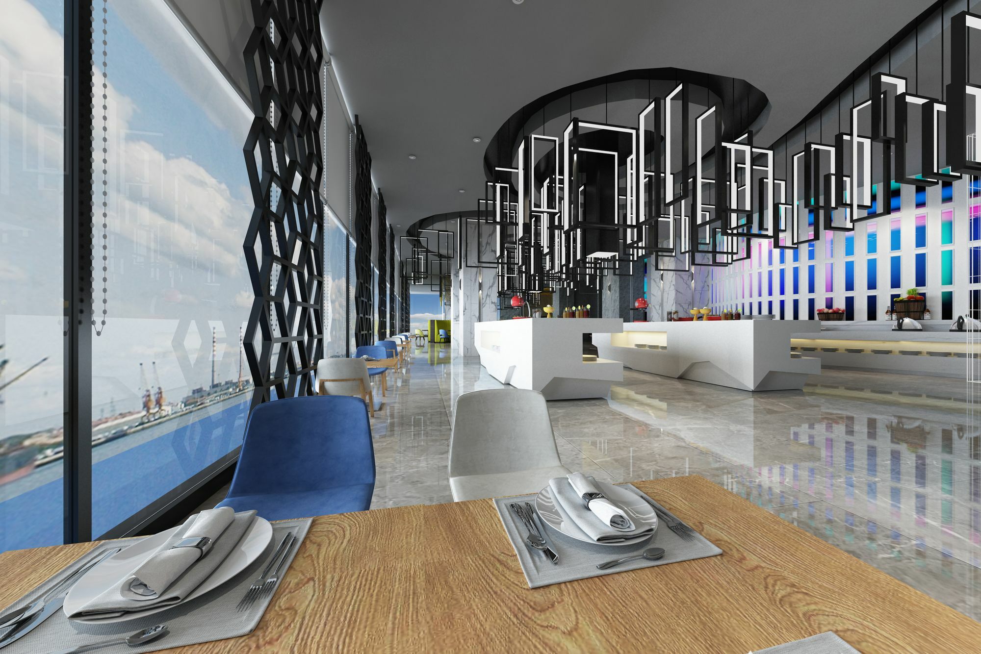 Fraser Place Puteri Harbour Nusajaya  Exteriör bild 3D rendering of a restaurant